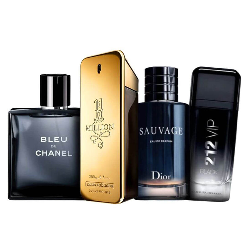 Promoção Kit de perfumes Compre 1 Leve 4 - 100ml Cada